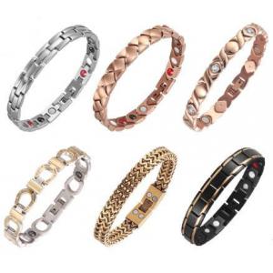 China Gold PVD Metal Vacuum Coating Services,  Stainless Steel Stretch Bracelet Copper Coating, TiN Gold Coating, 24K gold supplier