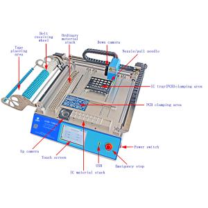 China LEDランプPCBのための卓上2頭部SMT LEDの一突きそして場所機械はCHM-T48VAを組み立てる wholesale
