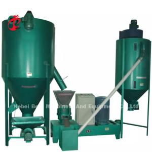 Motor Driven Feed Mill Equipment , Stainless Steel Feed Crushing Machine Rose