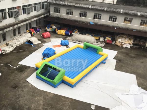 Door Close To Door Outdoor Inflatable Soap Football Arena , Inflatable Water