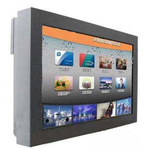 High Definition Wall Mount Digital Lobby Signage , Outdoor Touch Screen Advertising Kiosk