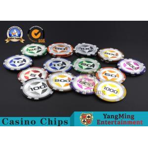 Etiqueta engomada de los microprocesadores 12g Clay Poker Chips With Ultimate del casino RFID del ABS, diámetro de 40m m