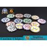 China ABS Casino RFID chips 12g Clay Poker Chips With Ultimate Sticker , 40mm Diameter wholesale