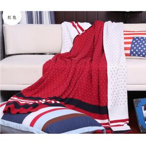 Beautiful Colorful Popular Quilted Throw Blanket For Sofas / Chair 100% Polyester