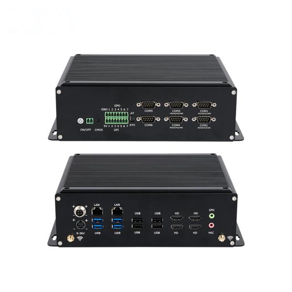 Intel I5 8305G Processor With 4 Display Dual Network 6 Serial Port Industrial PC