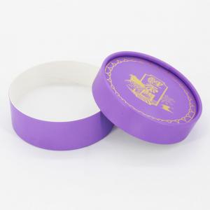 China Custom Luxury Spot UV Printing Small Round Cardboard Boxes Packaging Jewelry supplier