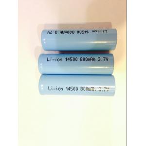 14500 3.7V Lithium Ion Rechargeable Batteries 800mAh For Backup Power