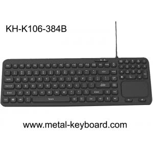 Ruggedized Industrial Silicone Rubber Keyboard 106 Keys With Plastic Touchpad