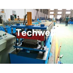 China Aluminium , PPGI Standing Seam Cold Roll Forming Machine With Hydraulic Cutting Type supplier