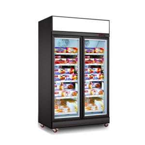 1000L Commercial Glass Door Freezer Vertical Display Refrigerator Freezer