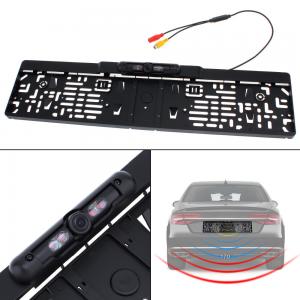 High Resolution Car Rear View Camera System EU Car License Plate Frame