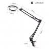USB power supply magnifying lamp led magnifier 3 Colors Foldable flex arm