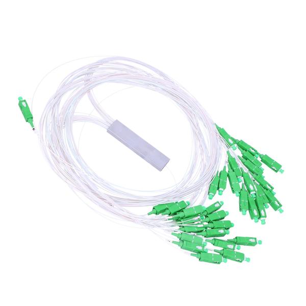 G657A1 divisor 1x32 mini OD del PLC de la fibra óptica del SC APC 0,9 milímetros de cable blanco LSZH