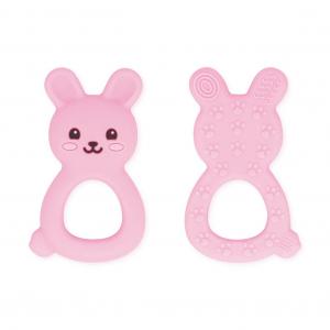 Baby Teething Toys Bunny Silicone Baby Teething Chewing Toy Textured Teether For Infants And Toddlers