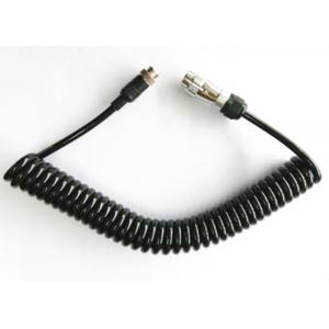 China Heavy Duty Spiral Power Cable , Coiled Trailer Cable For Rear View Camera supplier