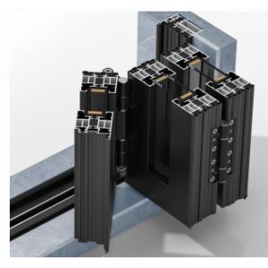 China High-grade Aluminum Bi Folding Door with Customized Frame Width and Sound Insulation wholesale