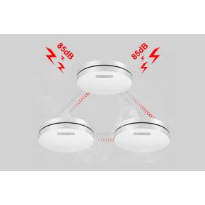 Wireless Interconnected Smoke Alarm Detector Replaceable Battery Photoelectric Fire Alarm