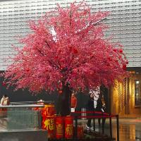 China Artificial Japanese Maple Blossom Tree Wedding Table Roses Wisteria Flower White Pink Cherry Peach Tree on sale