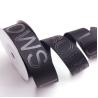 China custom printed grosgrain ribbon wholesale online white ivory with black logo wholesale