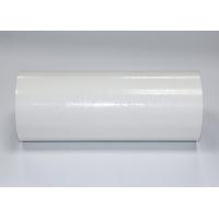 China Tunsing 80 Micron White Polyester Adhesive Roll Strong Adhesion For Ironing Clothes Labels on sale