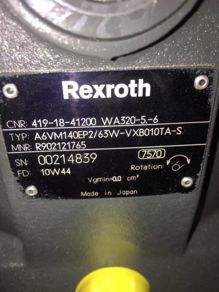 Rexroth A6VM140EP2/63W-VXB010TA-S Hydraulic Piston Motor/Variable motor MNR: