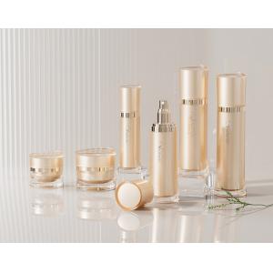 6pcs Luxury Acrylic Cosmetic Lotion Pump Bottle Set With CreamContainer 30ml - 120ml