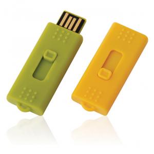 China Plastic Mini USB Flash Disk / Mini Usb Flash Drive 128gb 256gb Yellow Green Color wholesale