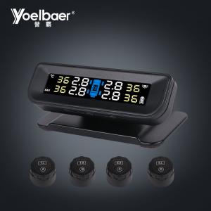 China Wireless Tire Gauge TPMS Monitoring System / Solar Power TPMS Tire Pressure Sensor System supplier