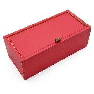 Red Color OEM Customized Cardboard Paper Box For Wine Whiskey Gift