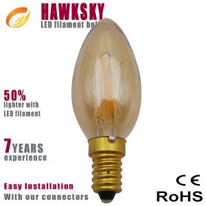 China 2015 China New design 220v E14 led filament bulb dimmable supplier