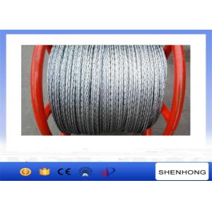 China Steel Pilot Wire Pulling Rope , 18 Strands 6 Squares Braided Steel Wire Rope supplier