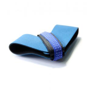 China Blue Esd Products  Two Layer Rubber Heel Grounder / Strap For Production Line supplier