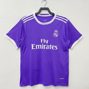 China Modern Aesthetics Vintage Soccer Kits Embroidered Purple Soccer Jerseys supplier