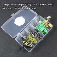 China Soft Fishing Lure Kit Snakehead Frog Lures Set Fishing Lure Box on sale