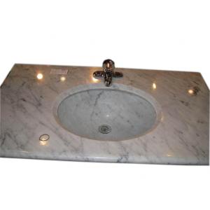 Countertops - Bianco Carrara Marble Vanity Tops - HestiaMade