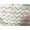 White Color W Shaped Jacquard Microfiber Fabric Twist Pile Fabric Flat Refill