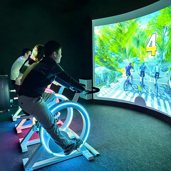 Ar Dynamic Bicycle Projection AR Interactive Dynamic Bike Projection Digital Sports Intelligent Bicycle Interactive System
