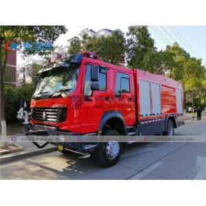 RHD Sinotruk Howo 4X4 Off Road Dry Powder Fire Fighting Truck