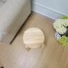 China 44cm Height Round Rubber Wood Practical Stool Stackable wholesale