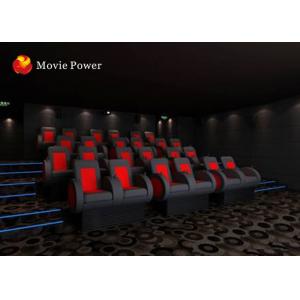 Extraordinary Sound 4D Movie Theater System With Black Vibration Chairs