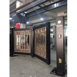 Powder Coated Automatic Swing Bi Folding Gate With Single Arm And Remote Control