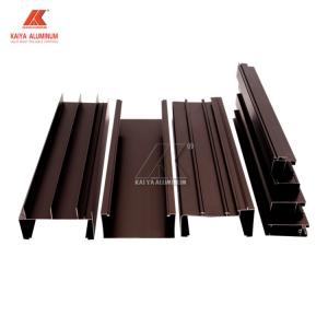 China 1mm Thick Brown Anodized Aluminum Window Extrusion Profiles For Thailand Market supplier