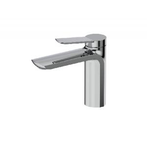 Single Lever Black Chrome Bathroom Tap Without Pull Rod