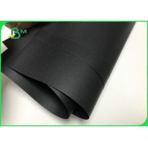 China 110gsm To 170gsm Double Sides Solid Black Craft Paper Rolls For Clothes Tag supplier