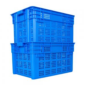 PP Vegetable Fruit Nestable Basket Plastic Turnover Basket for Supermarket Logistics