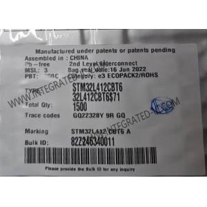 China 128KB Flash Microcontroller MCU STM32L412CBT6 80MHz Microcontroller Chip LQFP48 wholesale