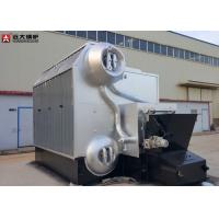 China Double Solid Fuel Biomass Wood Boiler Water Tube Automatic Control Feeding on sale