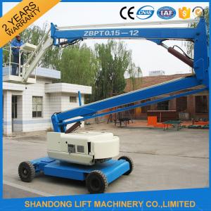 China 360 Rotation Self Propelled Trailer Mounted Boom Lift with Hydraulic Crank Arm supplier
