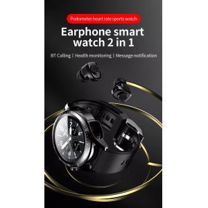 Full Touch Screen TWS Earbuds Smartwatch Ip67 Waterproof Health Smart Ecg Watch