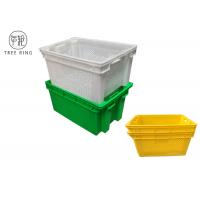 China Colored Euro Perforated Hygienic Plastic Packing Crates 630 * 420 * 315 Mm HDPE on sale